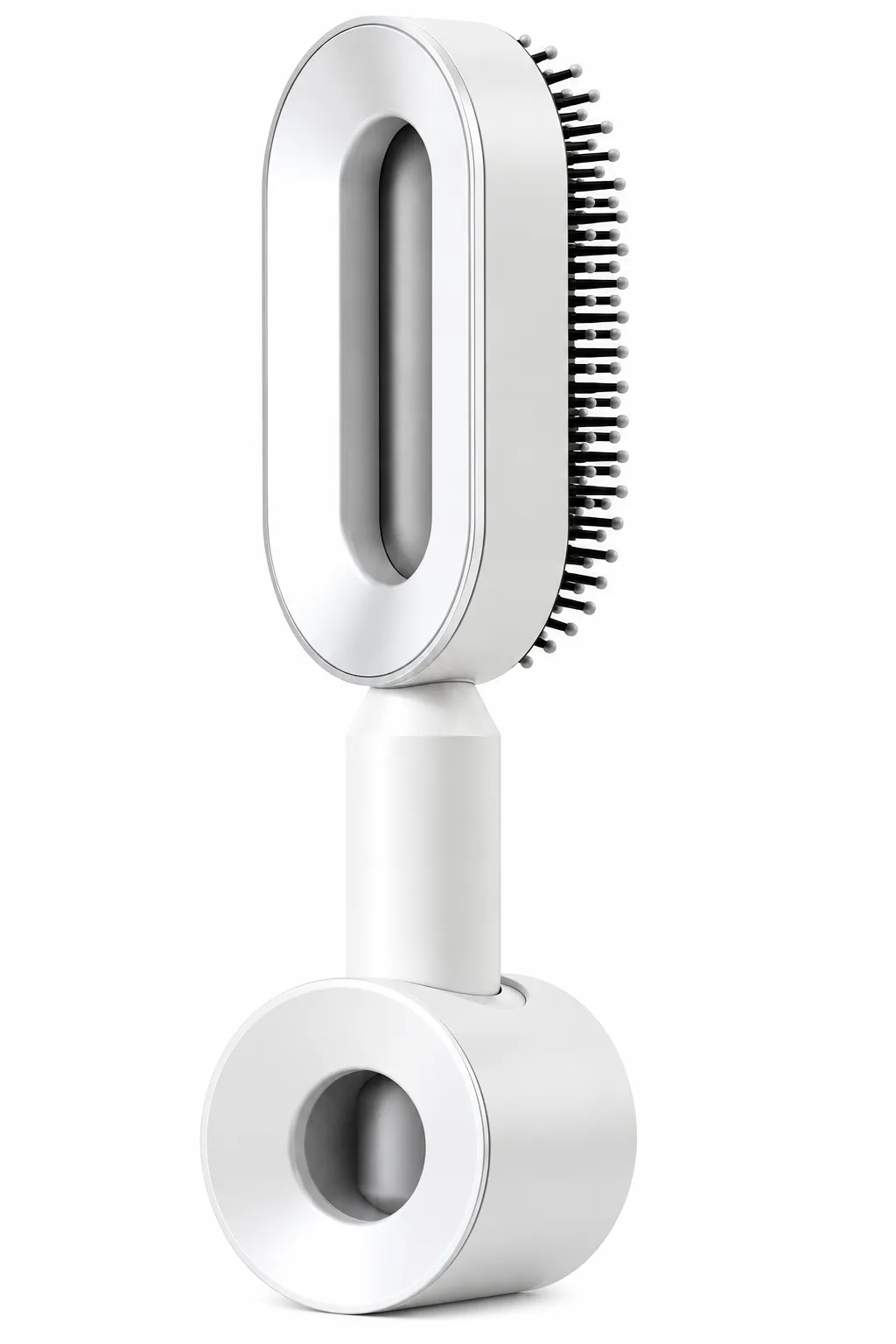 CleanClick Self-Cleaning Hair Brush in White